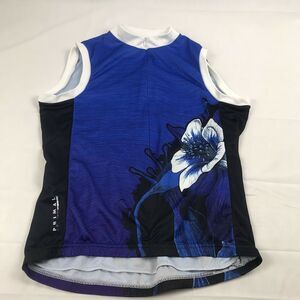 primal cycling vest‎ Blue ,black,white floral small